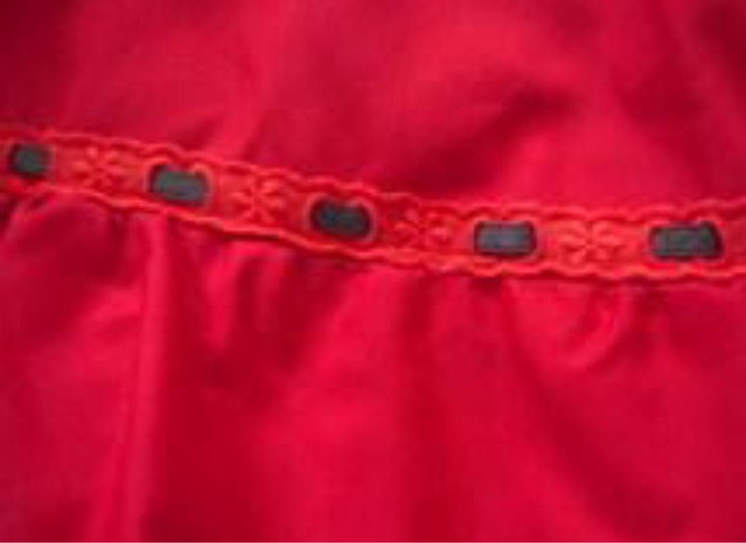 フラメンコ　社交ダンス　ペチコート　赤