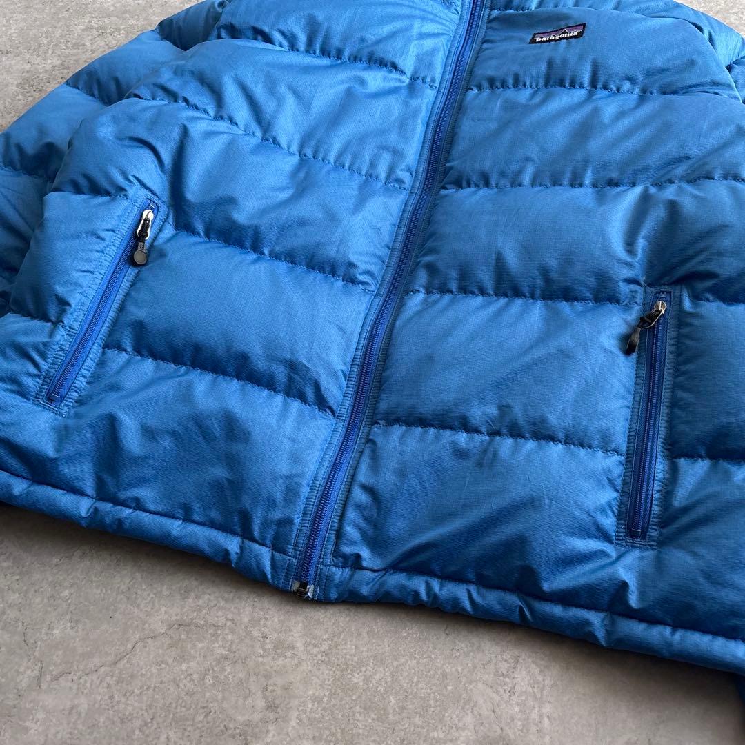 00's■patagonia パタゴニア【L】パッカブル ダウンジャケット 青