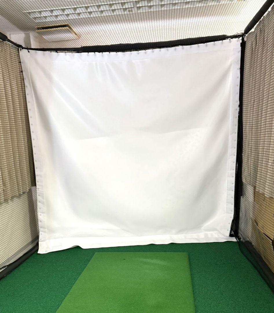 消音スクリーン　Sky　trak 正規代理店購入　ゴルフ　白幕　スクリーンシート