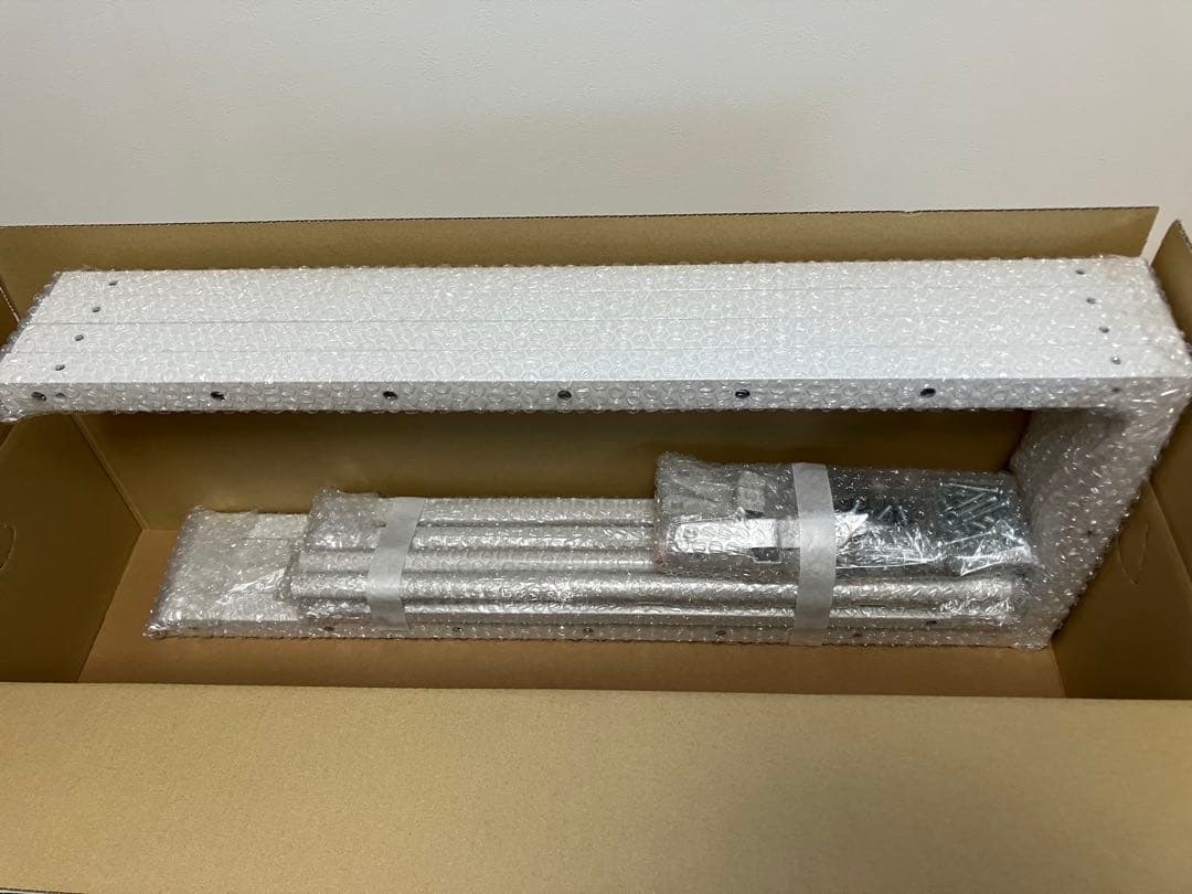 サンワダイレクト デスクサイド　ラック 上下分割　収納　シェルフ ホワイト