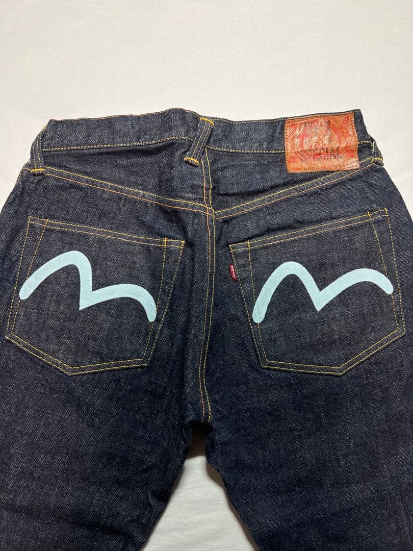 EVISU No.1 2000 33×35 プラチナ耳 水色カモメ 金耳 no1