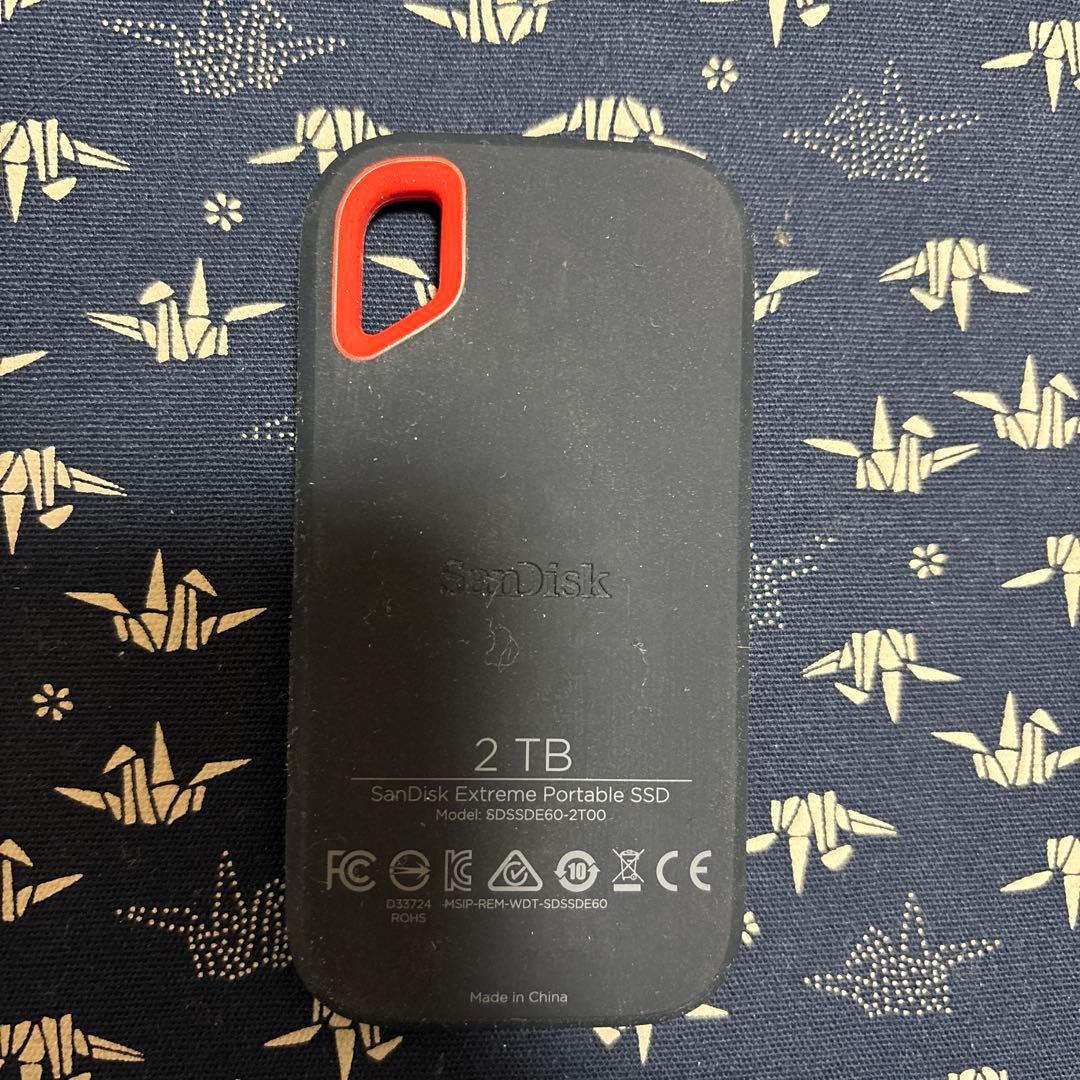 SanDisk Extreme Portable SSD 2TB 動作未確認