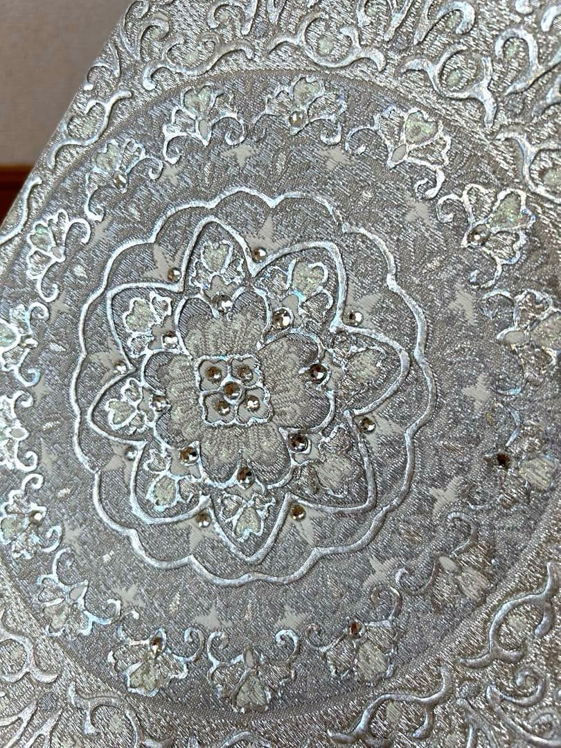 スワロフスキー 袋帯 パールトーン加工済み