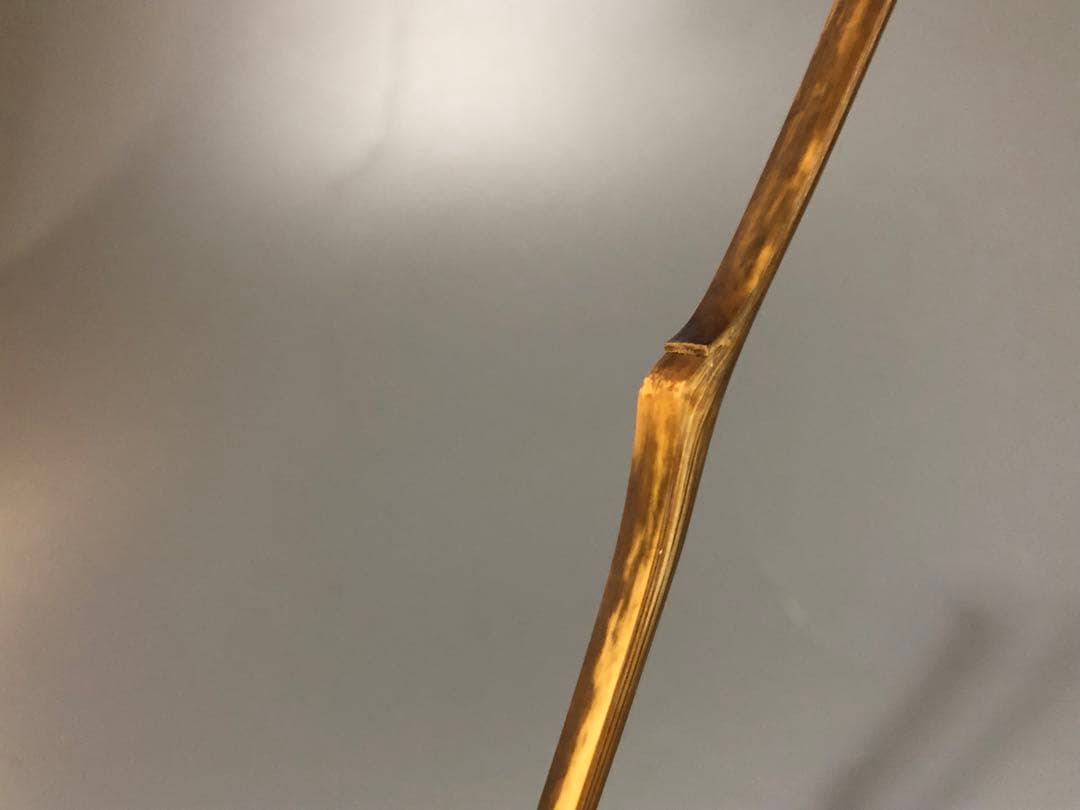 ◆387◆淡完作　茶杓　寿老　寛州　シミ竹