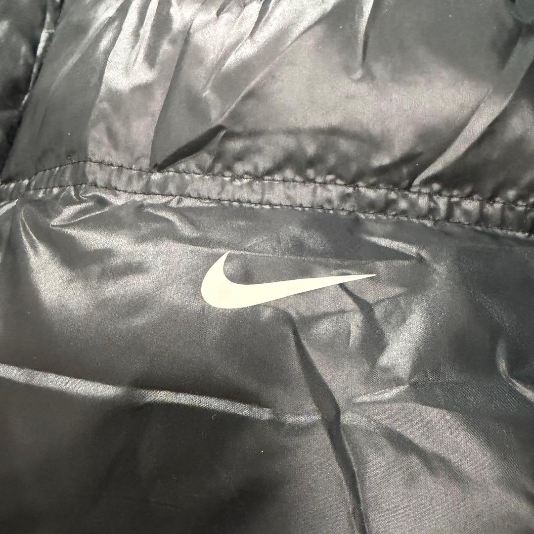 ナイキ ダウンコート ベンチコート フード付き ブラック XL 大きいサイズ