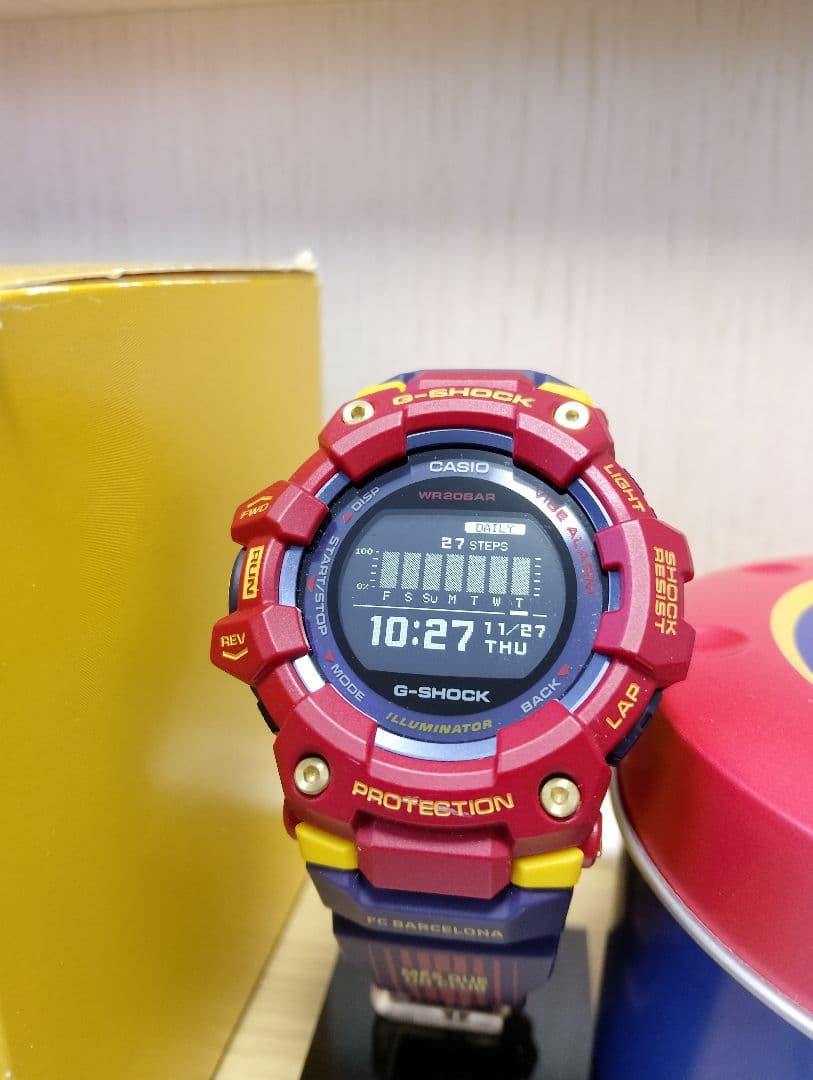G-SHOCK GBD-100BAR-4JR MATCHDAY バルセロナ 美品