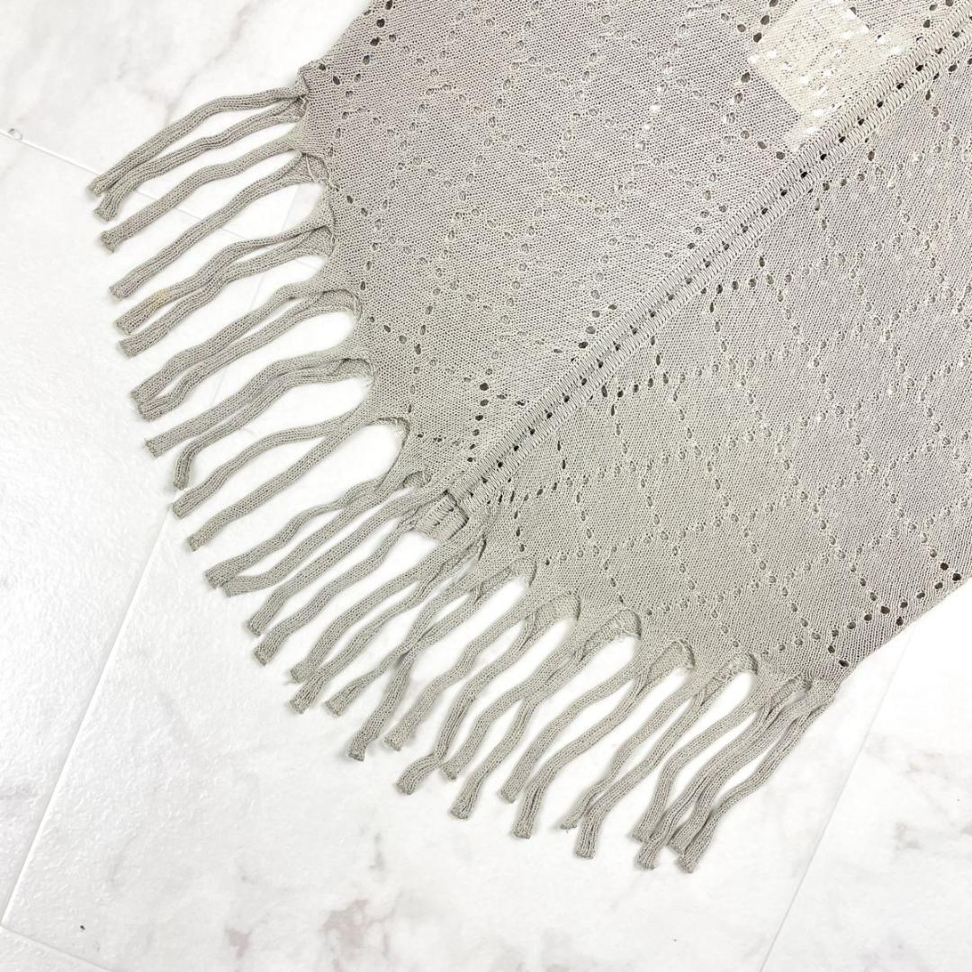 クリスチャンディオール フリンジ透かし編みキャミソール サイズ38*ED968