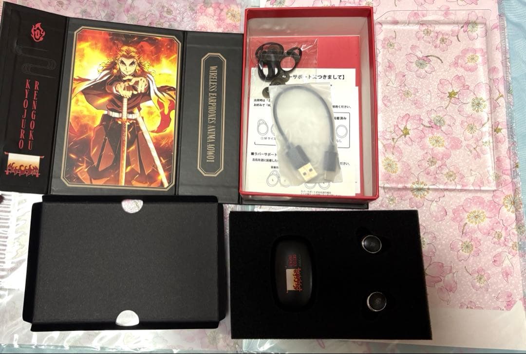 鬼滅の刃 煉獄杏寿郎モデル　ONKYO オンキョー ワイヤレスイヤホン　ボイス付