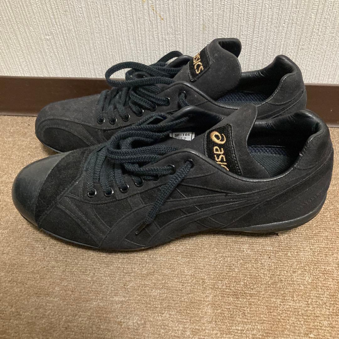 アシックス 金属スパイク 本革