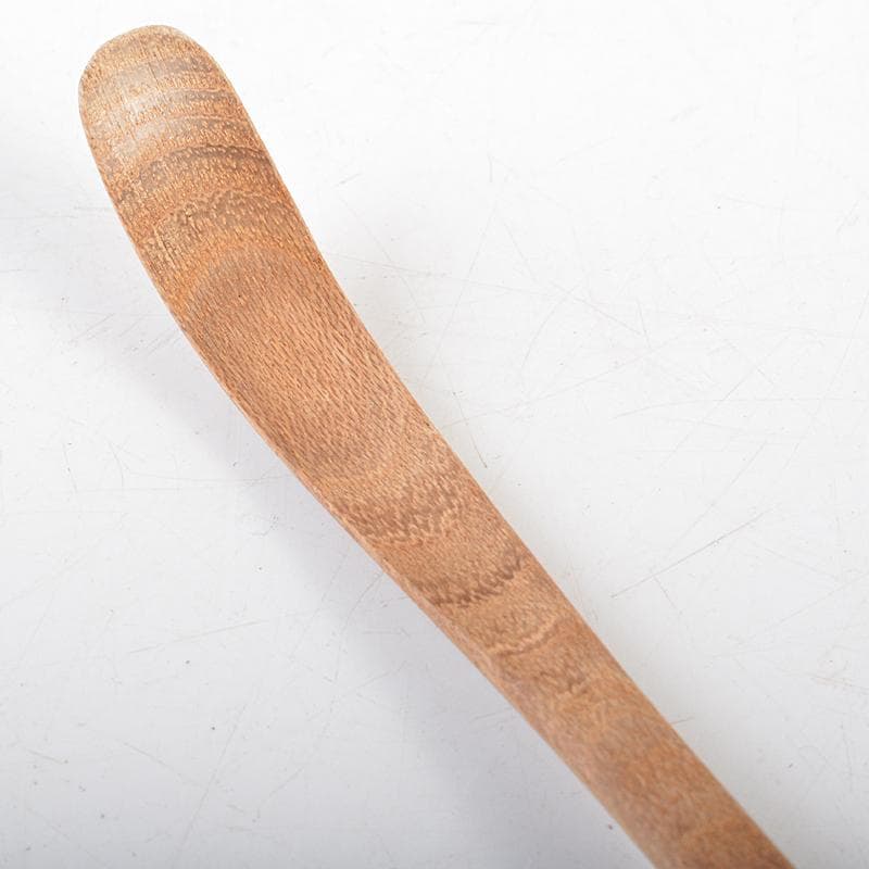 茶道具　大徳寺古材　即中斎　槐茶杓　銘「朝日」　共筒共箱二重箱　M　R5827