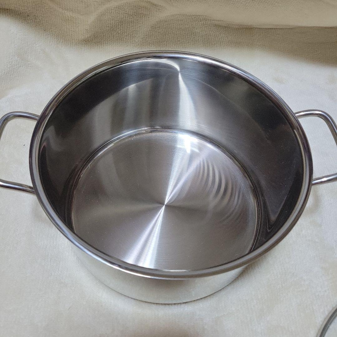 WMF TRANSTHERM 蓋つき両手鍋 24cm ステンレス IH対応