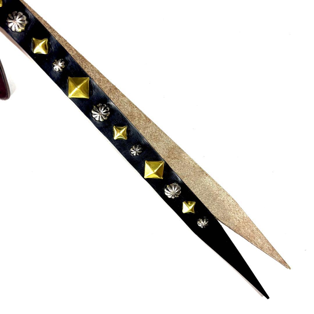 スタッズキーホルダー［sh250-1700］高級レザーCALEEキャリー風