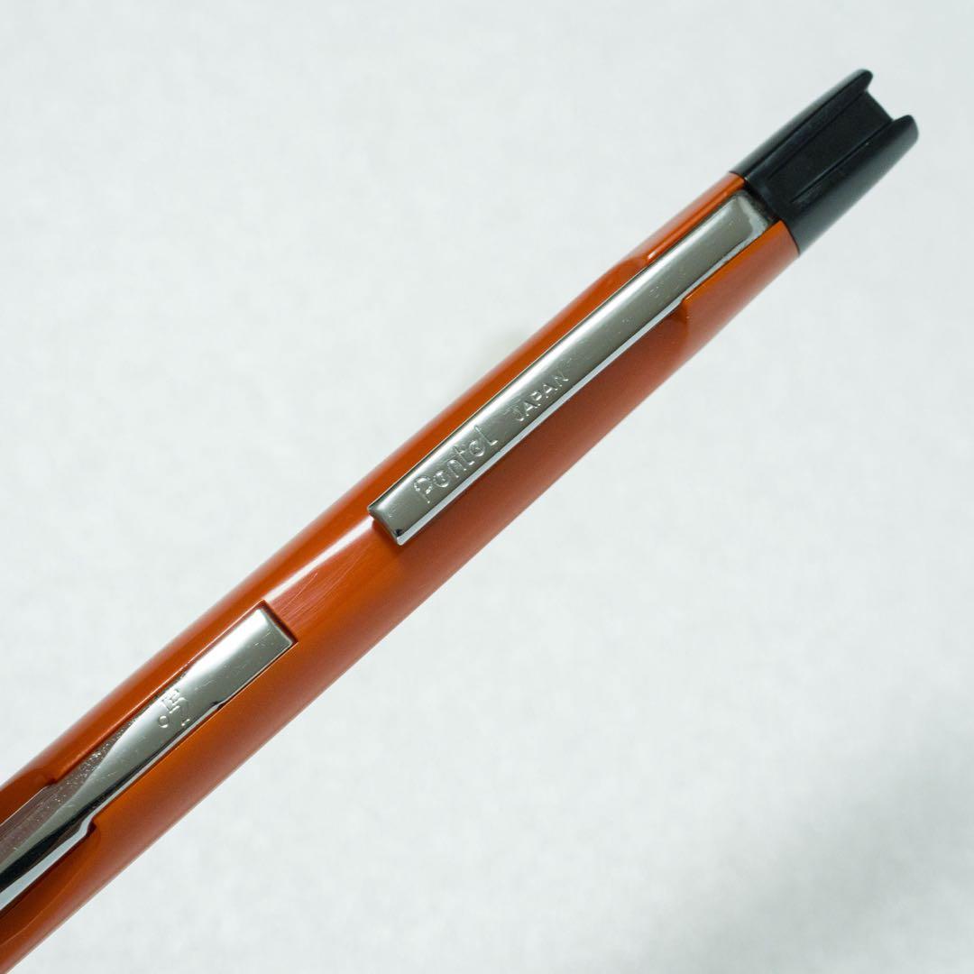 ぺんてる Pentel テクニカ サイドノック式 シャーペン オレンジ