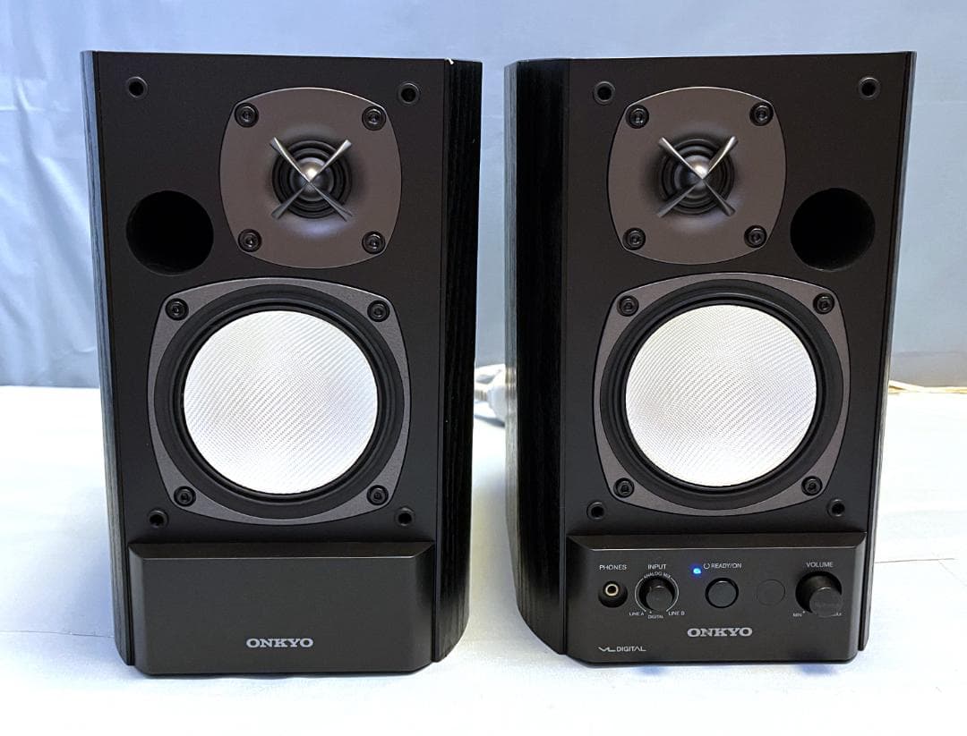 【動作OK 】パワード(アンプ内蔵)スピーカー　ONKYO　GX-500HD　③