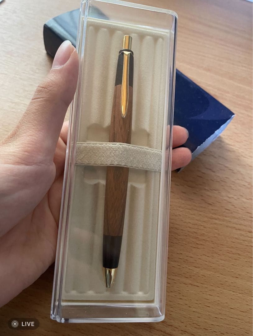 ボナンペン欅シャープペンシル　真鍮金具