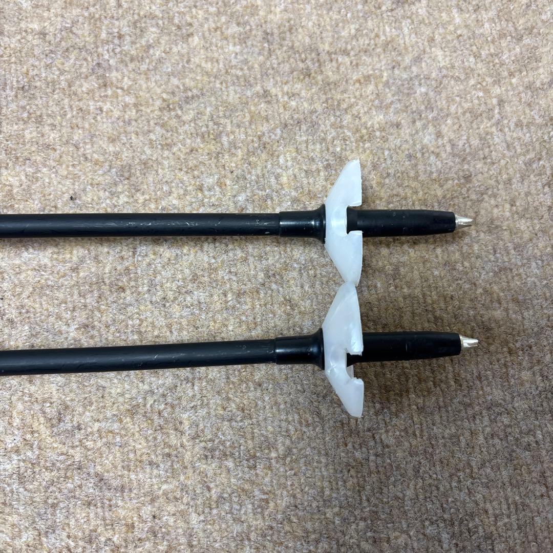 OGASAKAスキー ストック 調整可能 黒/白