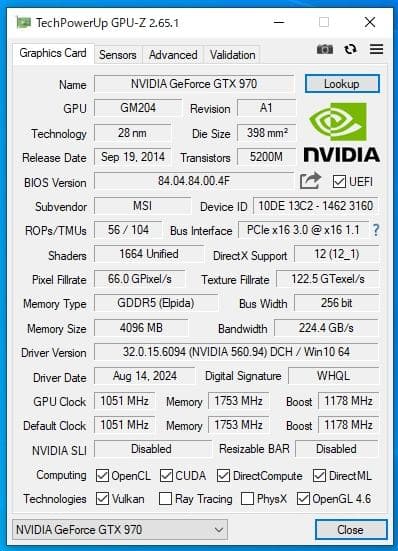 中古自作PC Ryzen3 3100 + GTX970グラフィックボード