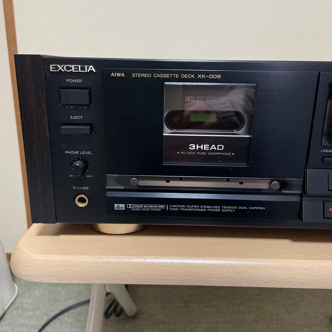 AIWA EXCELIA XK-009 ステレオカセットデッキ ジャンク品