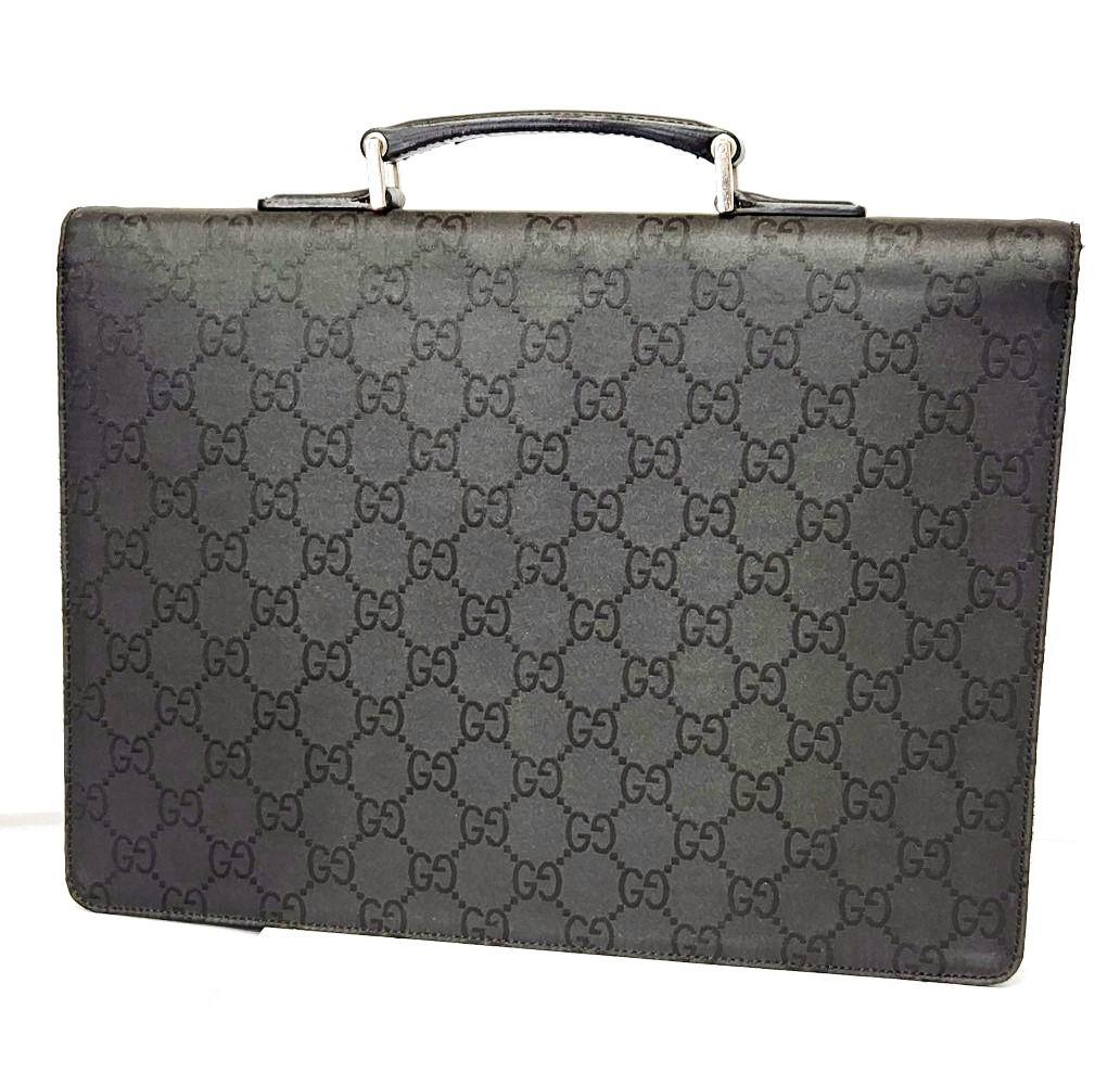 GUCCI グッチ GG柄 ビジネスバッグ ブラック系