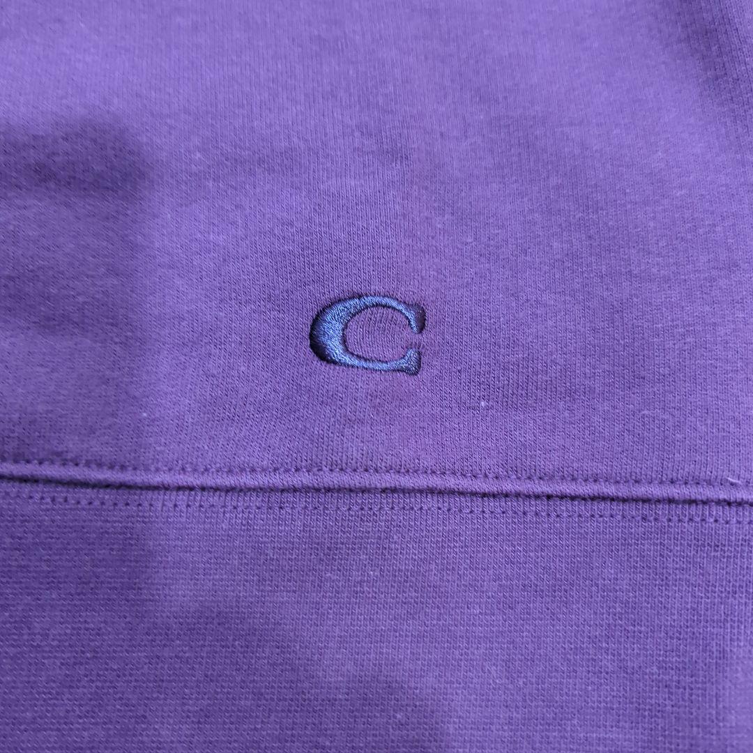 【未使用】COACH ロゴプリント 裏起毛 クルーネック スウェット