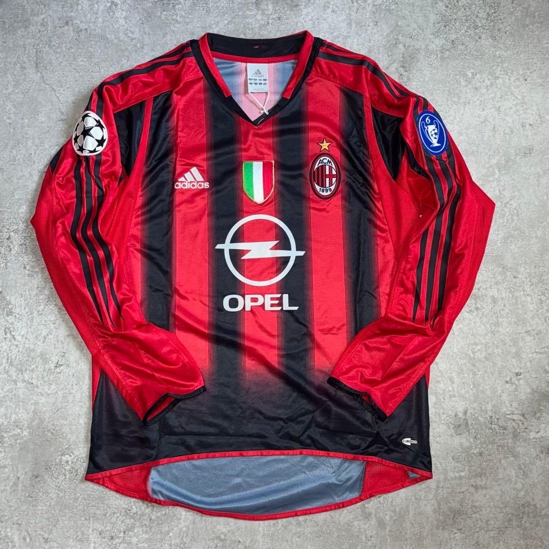 【新品タグ付】ACミラン 04/05 #22 カカ 長袖 ユニフォーム CL