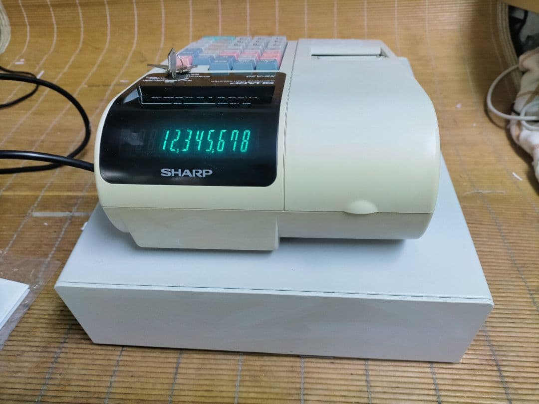 シャープレジスター　XE-A20　店名設定無料ロゴ可能機種　389120