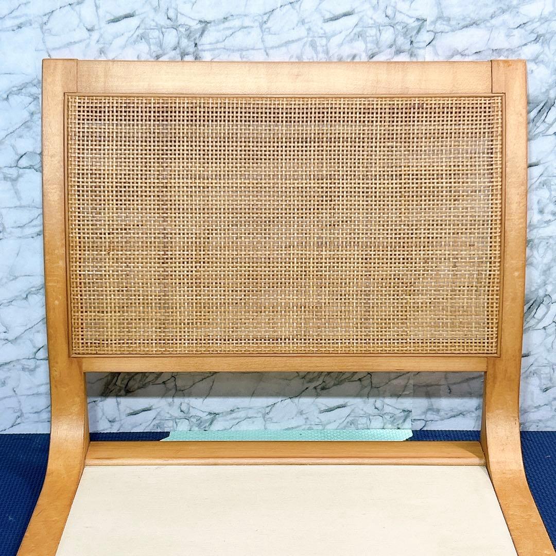 TENDO 天童木工 メープル材 座椅子 5559MP 4脚セット 原好輝 籐