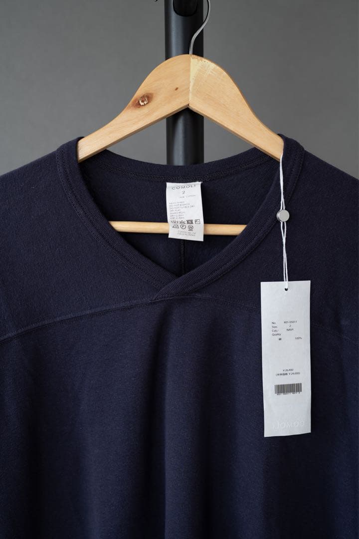 新品未使用　comoli 2024フットボール　ロンT