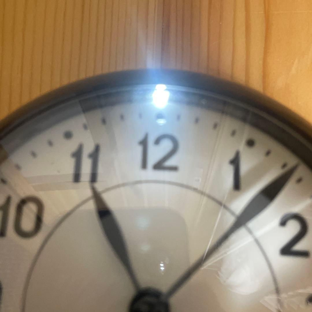 【ARNE JACOBSEN 置時計 ブラック】　約15cm 箱付き