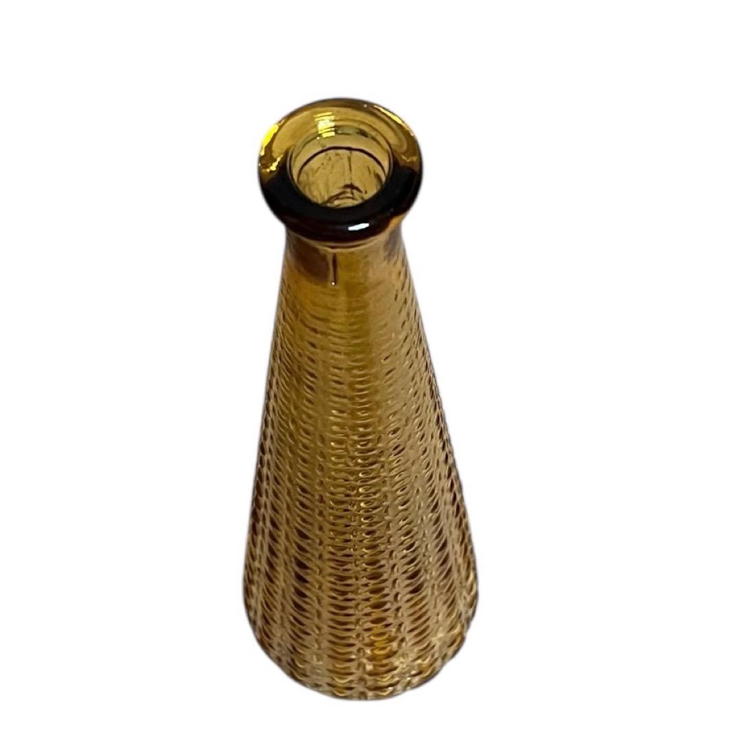 ヴィンテージ エンポリ アンバーガラス ジーニーボトル イタリア製 高さ39cm