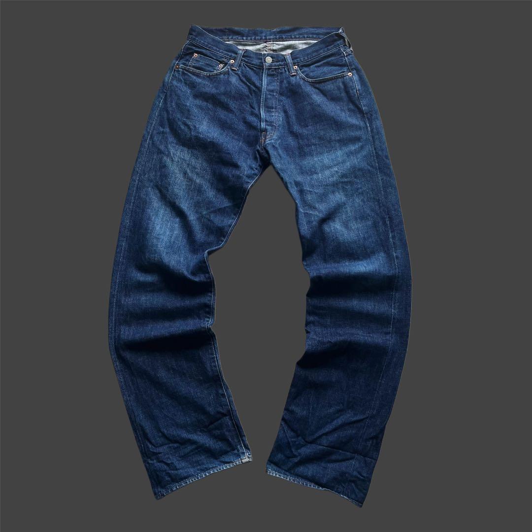 90s \"ダルチザン\" SD-301 極太 花柄ペイント デニムパンツ