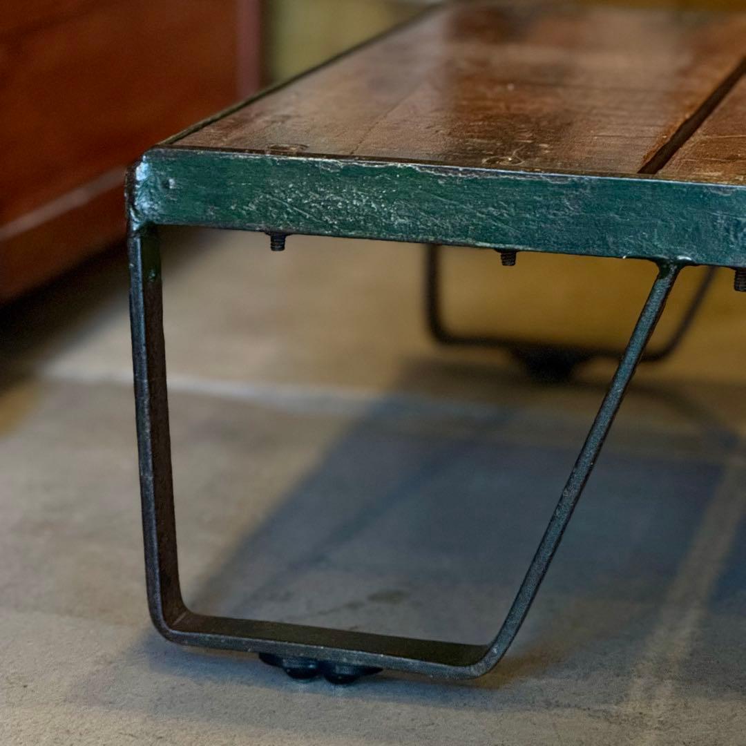 インダストリアル アイアン ローテーブル フランスヴィンテージ1930-40年代