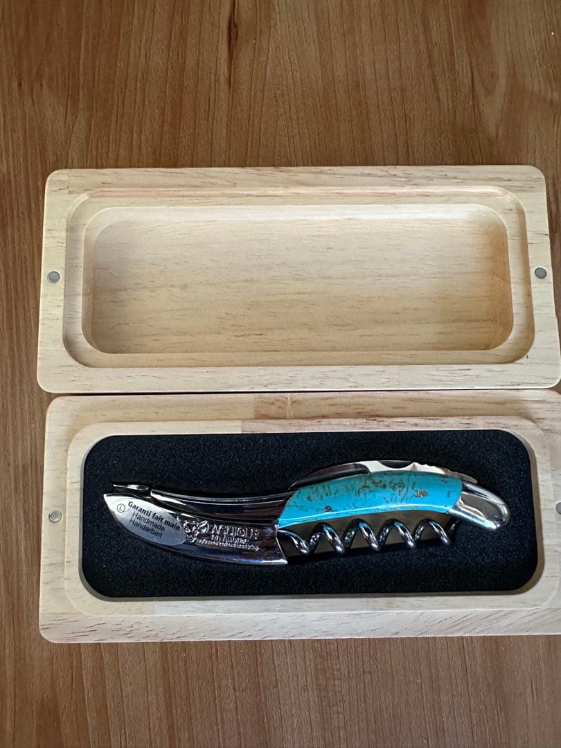 美品 LAGUIOLE ラギオール　アン　オブラック　ターコイズ　ソムリエナイフ