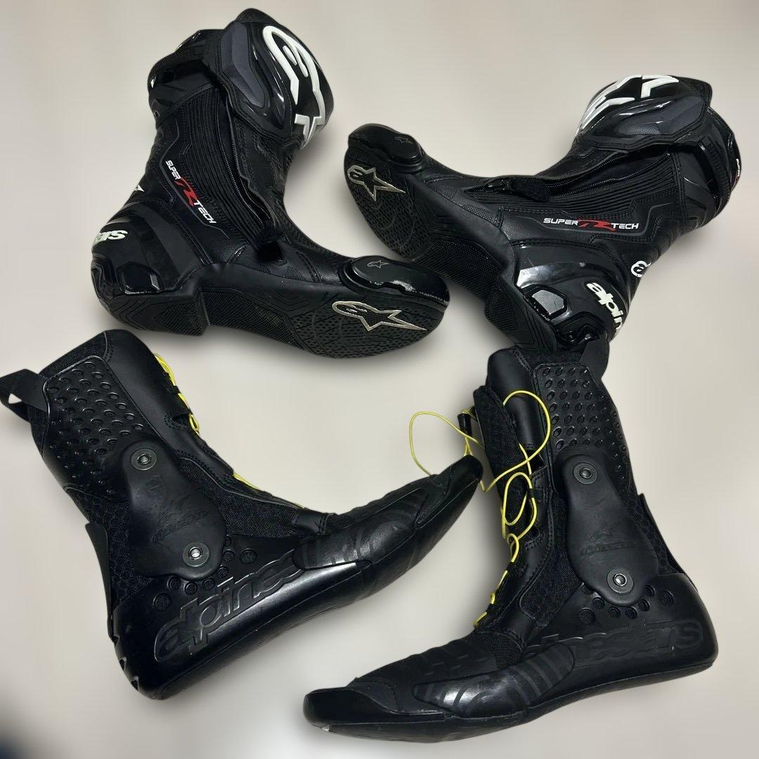 Alpinestars SUPERTECH R ブラック バイクブーツ　25.5