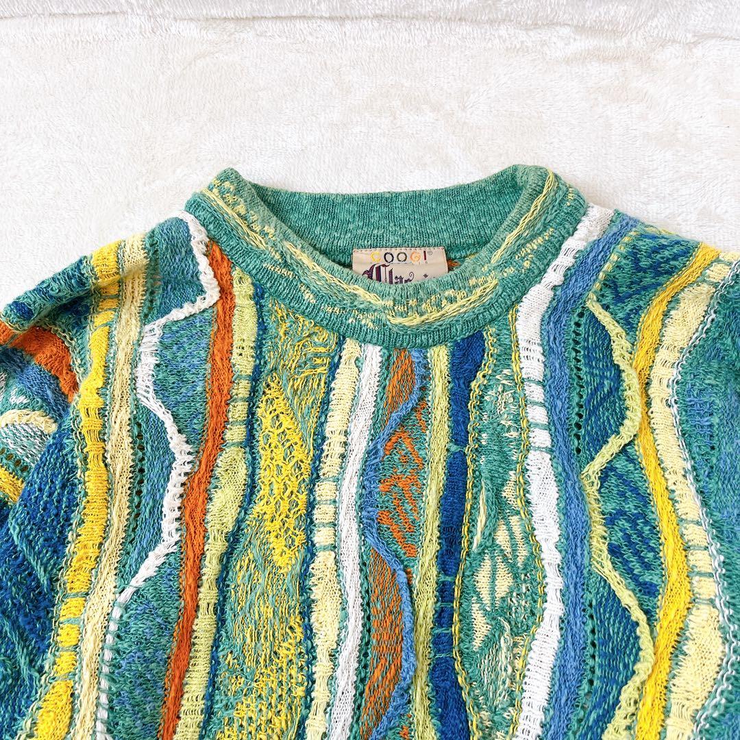 極美品✨COOGI クージ 100%ウール セーター パステルカラー 3Dニット