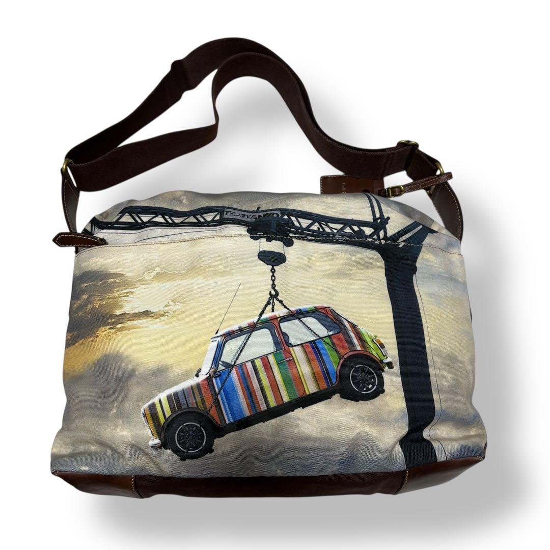 ポールスミス　ボストンバッグ　ショルダーバッグ　マルチストライプ　ミニクーパー