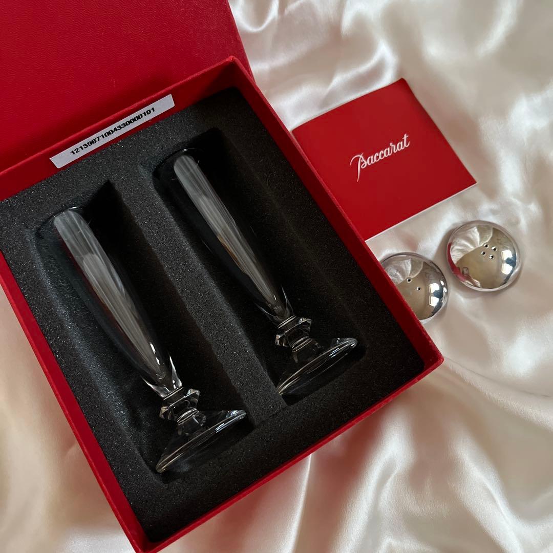 未使用　バカラBACCARATベガ　ソルト＆ペッパー シェーカー　調味料入れ