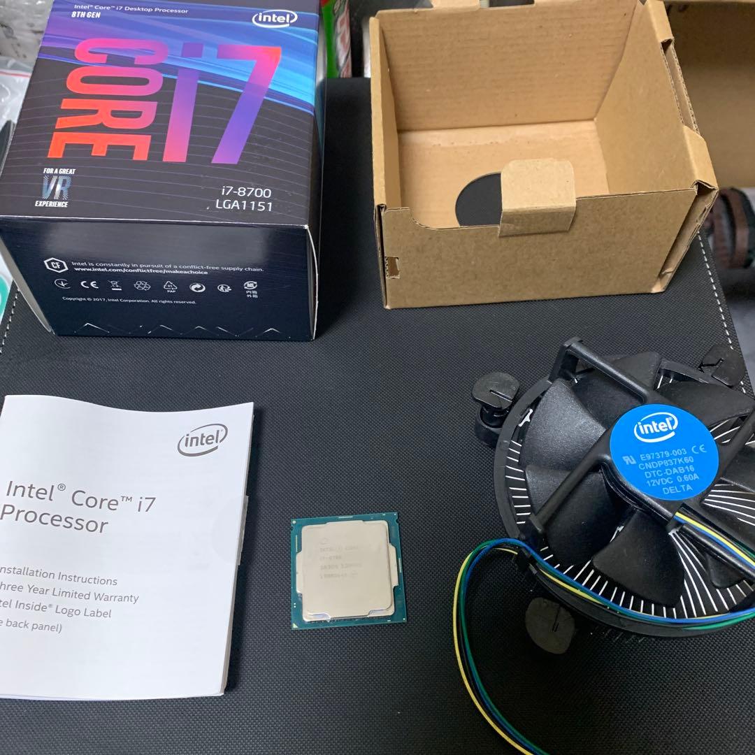 Intel Core i7-8700 CPU LGA1151 動作未確認