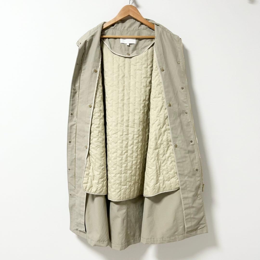 2025SS✨自由区　コットンナイロンタッサーライナー付きスタンドカラー コート