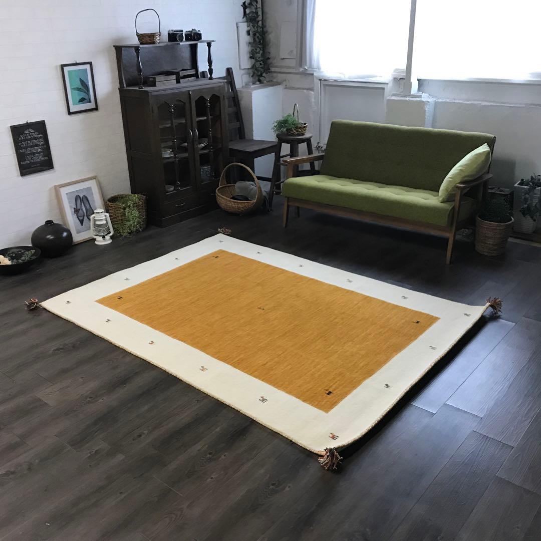 北欧インテリア ラグ 絨毯 ギャッベ ギャベ 142x198cm 2gowh