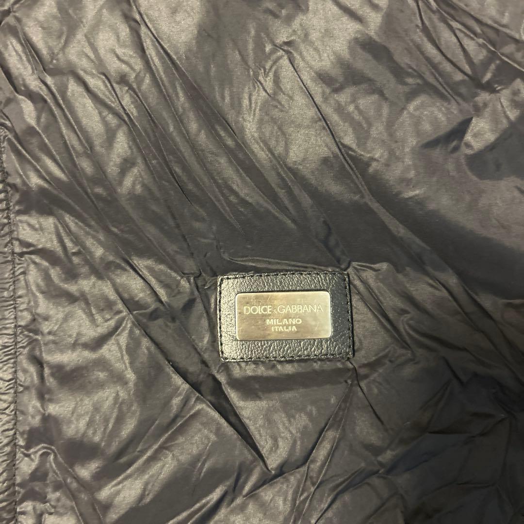 Dolce & Gabbana ブラックナイロンジャケット　46