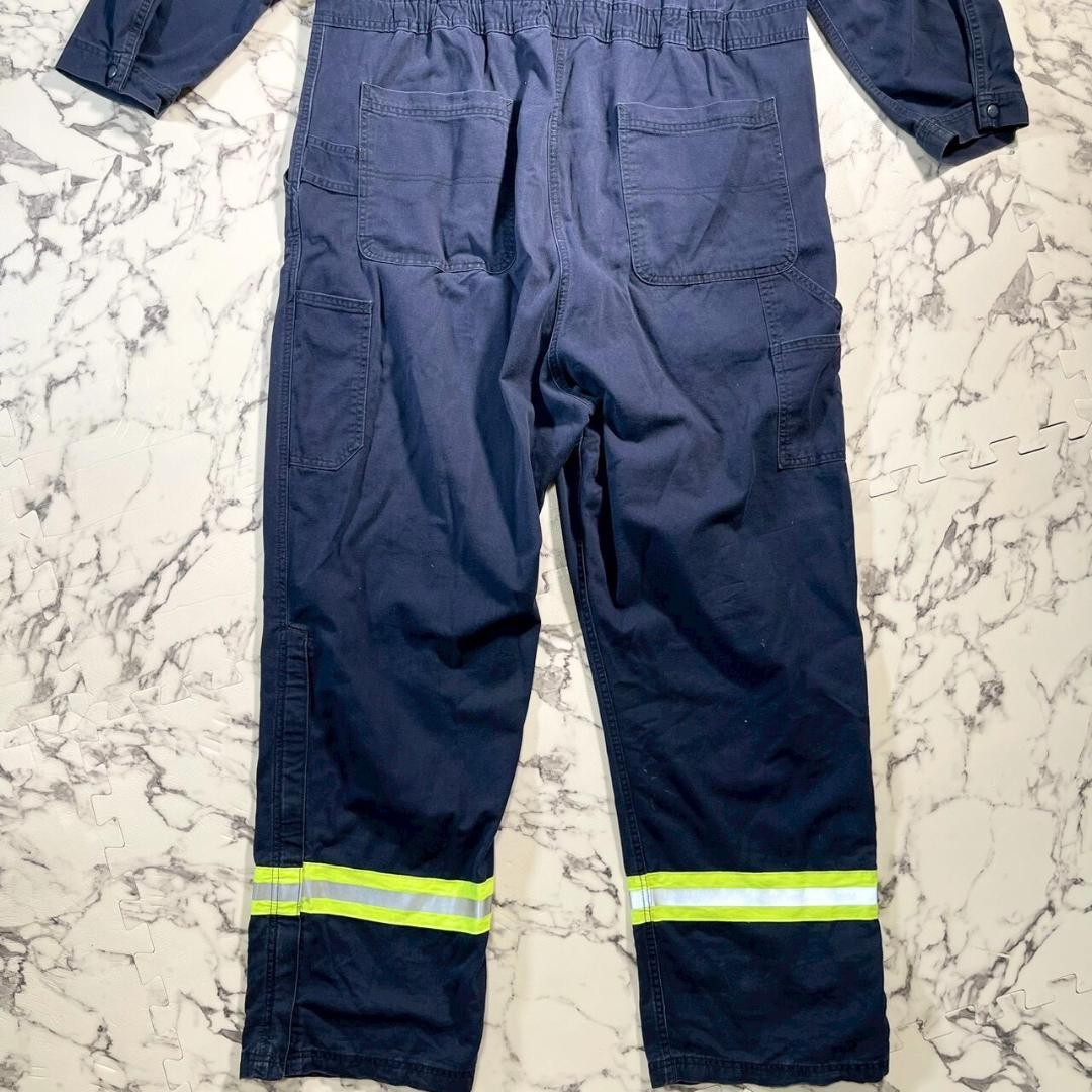 ✨10s✨(XL) カーハート リフレクター付き オールインワン つなぎ 紺