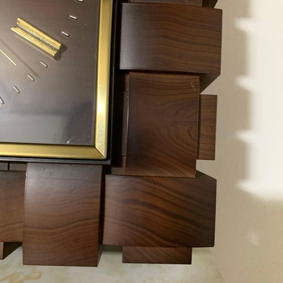 SEIKO レトロ壁掛け時計　木目