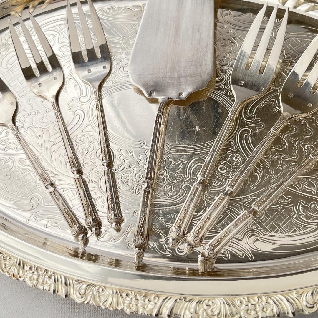 【仏蘭西】 ロシア様式のケーキフォーク ケーキサーバー 仏蘭西