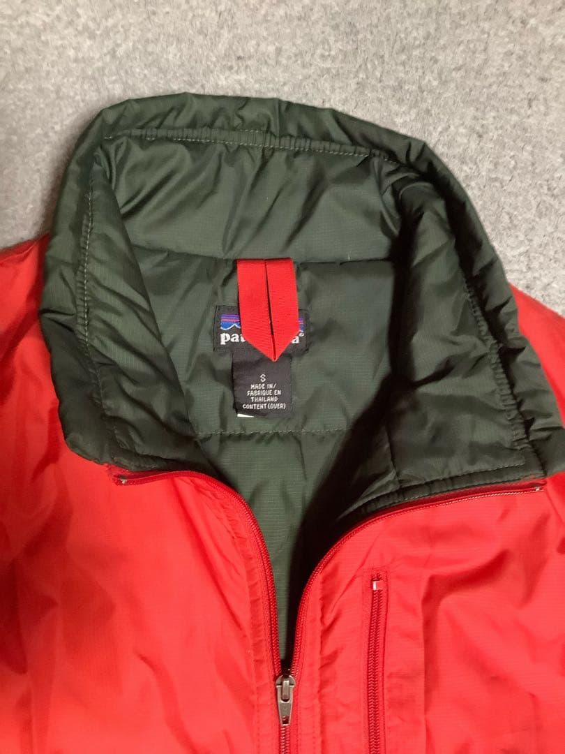 パタゴニア　S パフボールベスト　プルオーバー　　　メンズ　レッド