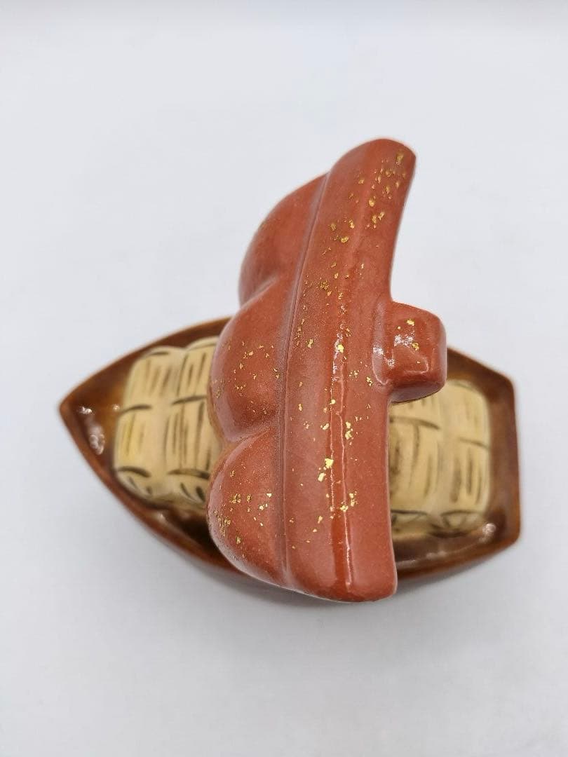 c806 【新品・未使用】熨斗押 宝船 吉村楽入 紙箱 茶道具