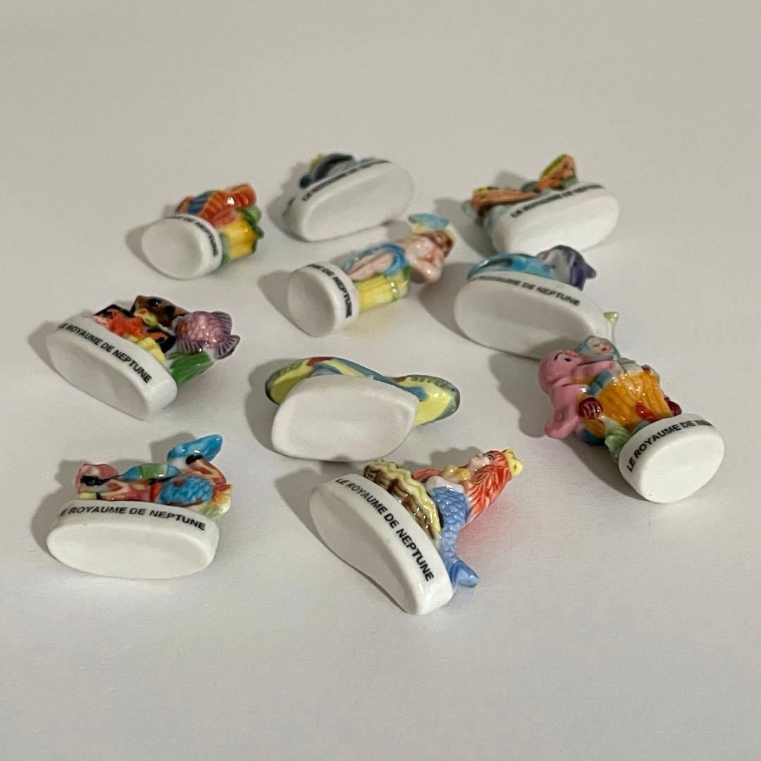 ネプチューン　フェーブ　ヴィンテージ　フランス　陶器　海　人魚　雑貨　イルカ