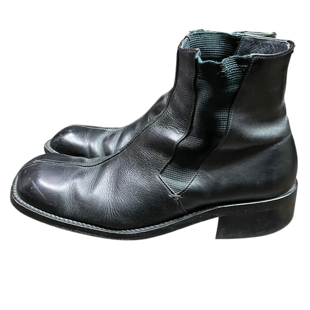 アルフレッドバニスター 42 スクエアトゥ サイドゴアブーツ 黒