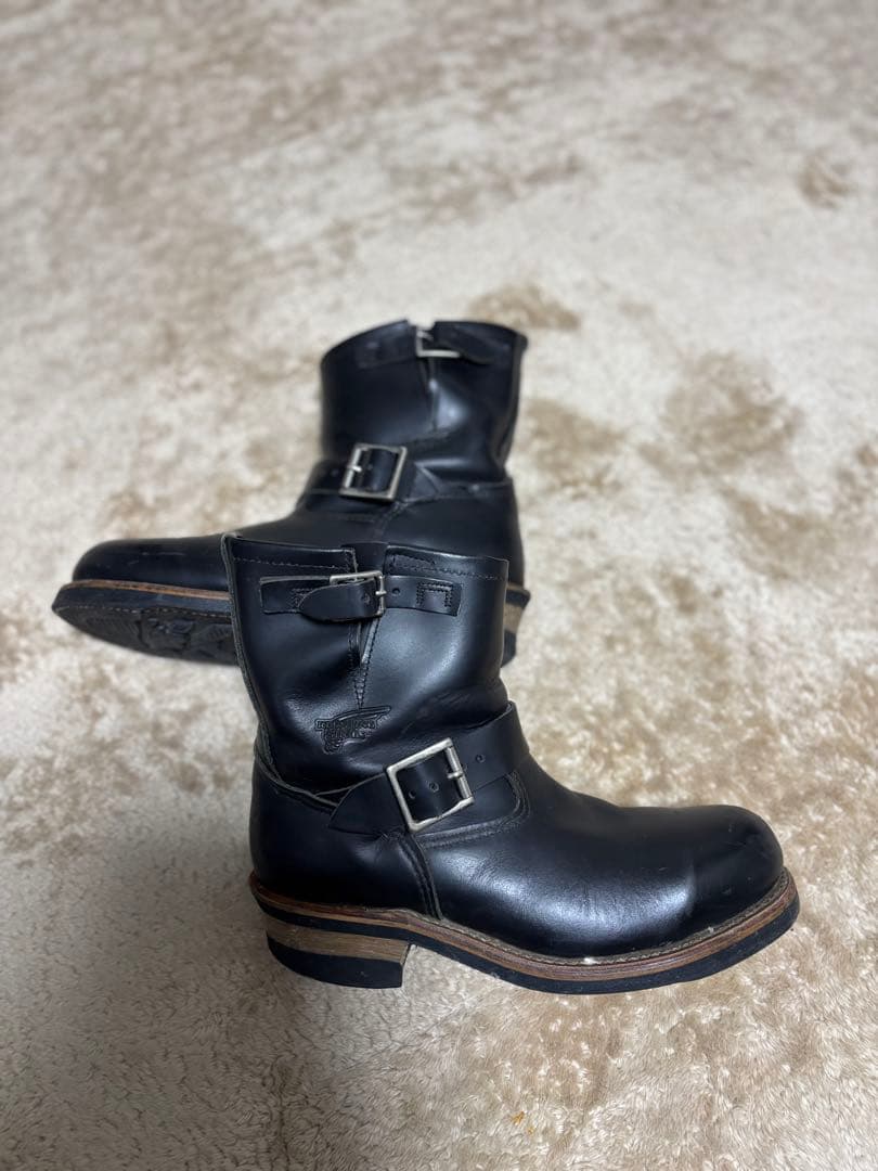 エンジニアブーツ ブラック レザー