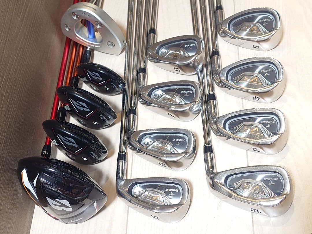 ツアステージ メンズゴルフクラブセット 未使用キャディバック付